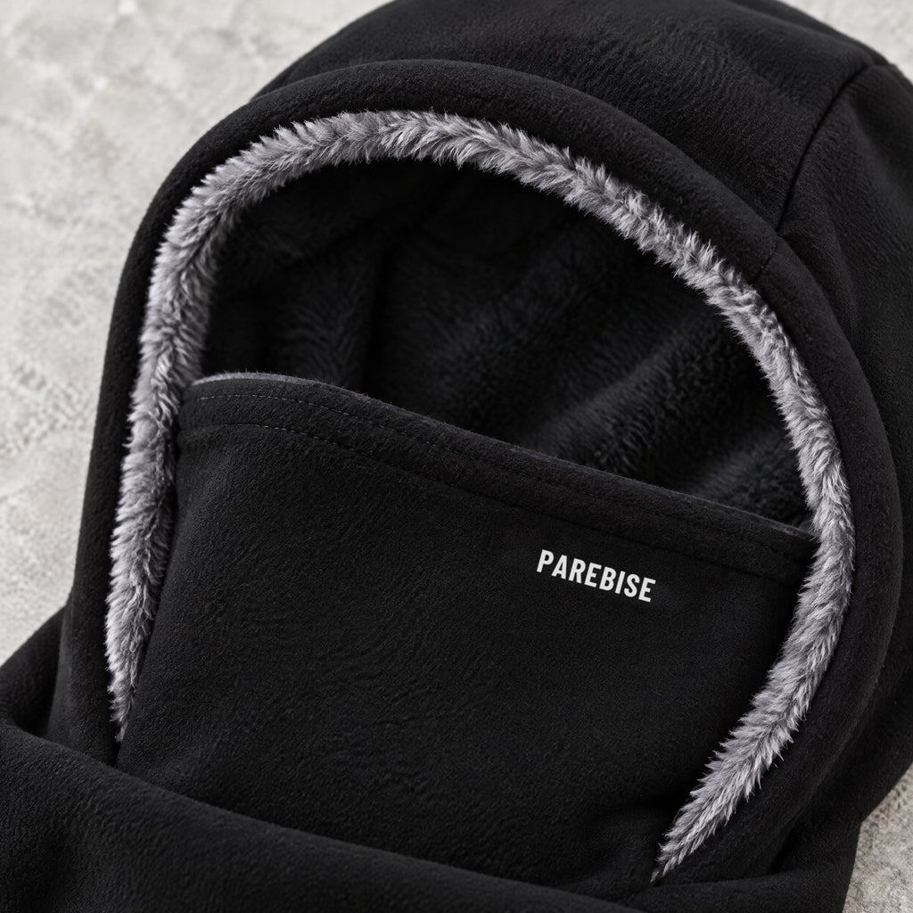 Cagoule 3-en-1 Anti-Froid PAREBISE Noir