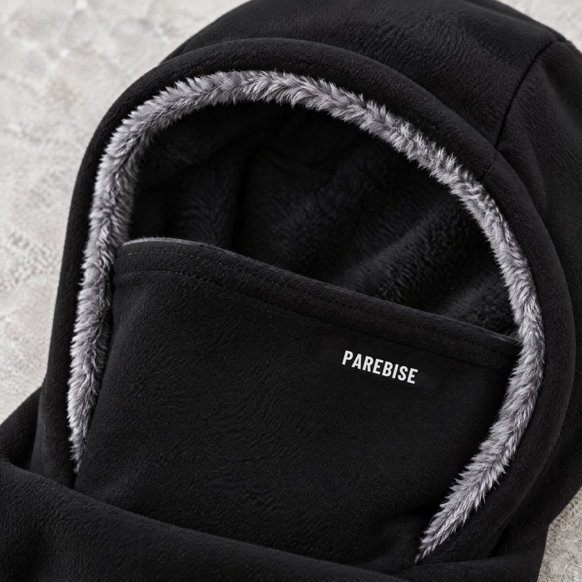 Cagoule 3-en-1 Anti-Froid PAREBISE Noir